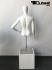 Weiblicher Torso mit Kopf wei glnzend gesichtslos Figurentorso Puppentorso Oberkrper