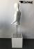 Weiblicher Torso mit Kopf wei glnzend gesichtslos Figurentorso Puppentorso Oberkrper