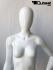 Weiblicher Torso mit Kopf wei matt gesichtslos Figurentorso Puppentorso Oberkrper