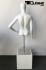 Weiblicher Torso mit Kopf wei matt gesichtslos Figurentorso Puppentorso Oberkrper