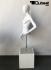 Weiblicher Torso mit Kopf wei matt gesichtslos Figurentorso Puppentorso Oberkrper