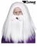 Weie Percke mit Bart, Magierpercke, Percke Magier, Fasching, Karneval