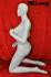 wei-matte Schaufensterpuppe, sexy Pose B-WARE
