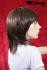Wig artificial hair redbrown