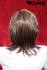 Wig artificial hair redbrown