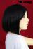 Wig black mediumlong