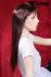 Wig red long hair