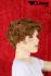 Wig with red curly hair