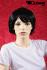 Wig with short black hair