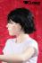 Wig with short black hair