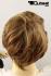 Wilde, blond-braune Kurzhaarpercke mit Seitenscheitel