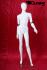 Window mannequin white, movable arms