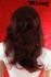 Wonderful red brown wig with a stylish long hairstyle