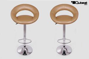 2x Design Barhocker gold gepolstert hhenverstellbar TV-zertifizierte Gasdruckfeder -