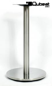 2x Tischgestell  B-Ware 72cm Tischfu� Edelstahl runder Fu� Modell Saarbr�cken