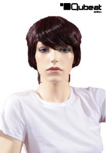 Aubergine short hair wig