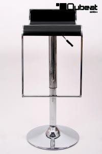 Barstool  black height adjustable by gas lift action &#8211; &8222;Vanessa"