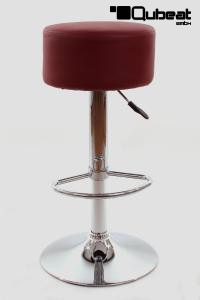 Barstool winered height adjustable round seat classical comfortably padded - "Tan"