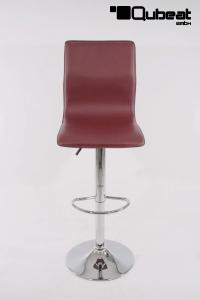 Barstool winered height adjustable with backrest swivel seat top - "Steffen"