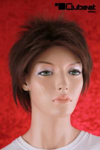 Beautifully cut, light brown short hair wig