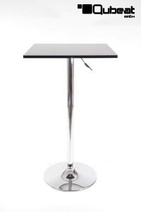 Bistro Table Black square  MDF Board height-adjustable- "Kln"