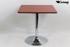 Bistro-Tisch Farbton Holz quadratische Holzplatte hhenverstellbar 84 - 104 cm - "Stuttgart"