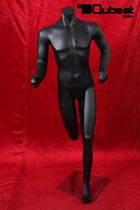 Black headless male window dummy