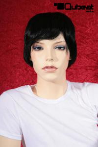 Black kanekalon wig