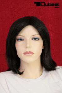 Black mediumlong wig