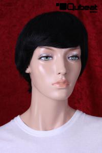 Black real hair wig