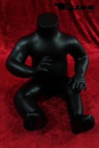 Black sitting window dummy