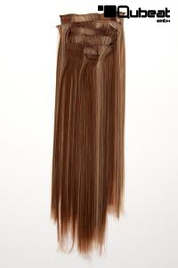 Blondbraune Extensions aus Kanekalon 7 Teile