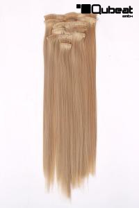 Blonde Extensions aus Kanekalon, Clip-In-Technik 7-Teile