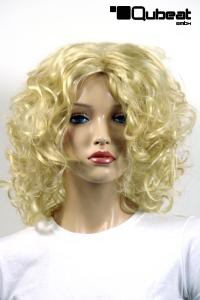 Blonde Kurzhaarpercke mit lockigem Haar