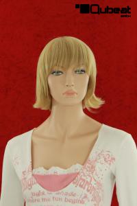 Blonde Percke, kurzes Haar