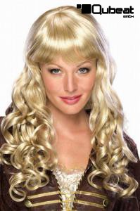 Blonde Percke, langhaar mit Pony