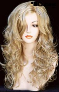 Blonde Percke mit Locken
