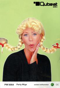 Blonde Percke mit Zpfen