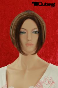 Braune Bobfrisur mit blonden Strhnchen
