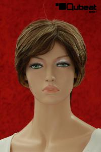 Braune Damen-Kurzhaarpercke mit Highlights