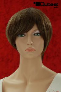 Braune Damen-Kurzhaarpercke mit Highlights