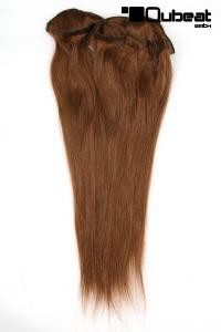 Braune Extensions Echthaar 56cm