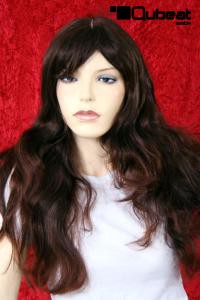 Braune Langhaarper�cke aus Kanekalon