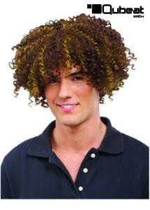 Braune Percke mit Locken
