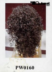Braune Percke mit Locken