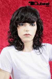Brown curly hair wig