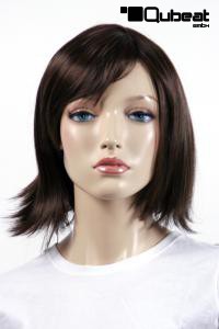 Brown wig with beatle cut