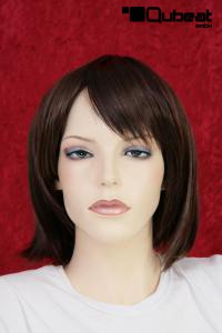 Brown women's wig mediumlong