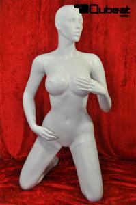 B-WARE wei-matte Schaufensterpuppe, sexy Pose