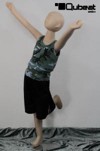Child mannequin, faceless, skin